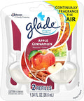 Glade Plugins Scented Oil1.34 Fluid Ounce 2 Count. (Apple Cinnamon Pack of 3)