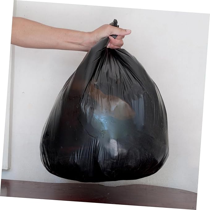 200 Pcs Thick Disposable Portable Trash Bags Strong Garbage Bags for Bathroom Travel and Outdoor Use Heavy-Duty Drawstring Closure