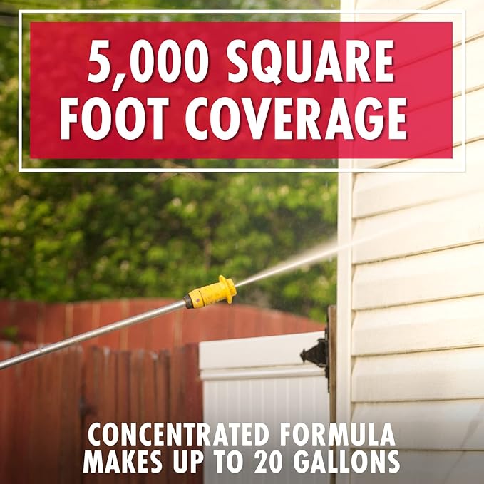 30 SECONDS Pressure Washer Concentrated Cleaner – Power Cleans Stains from Algae Mold &amp Mildew Dirt Grime – Makes up to 20 Gallons