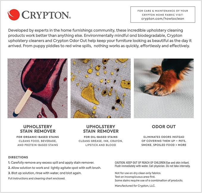 Crypton Upholstery Gold and Purple Stain Remover Kit with Odor Out Deodorizer (8 fl. oz.)