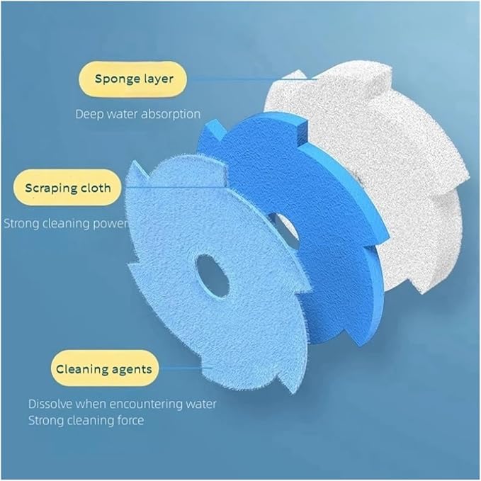 Disposable Toilet Brush Set Toilet Bowl Cleaning Kit Cleaners with Refills Floorstand Cleaning Tool for Bathroom Wc Accessories(Floorstand Set)