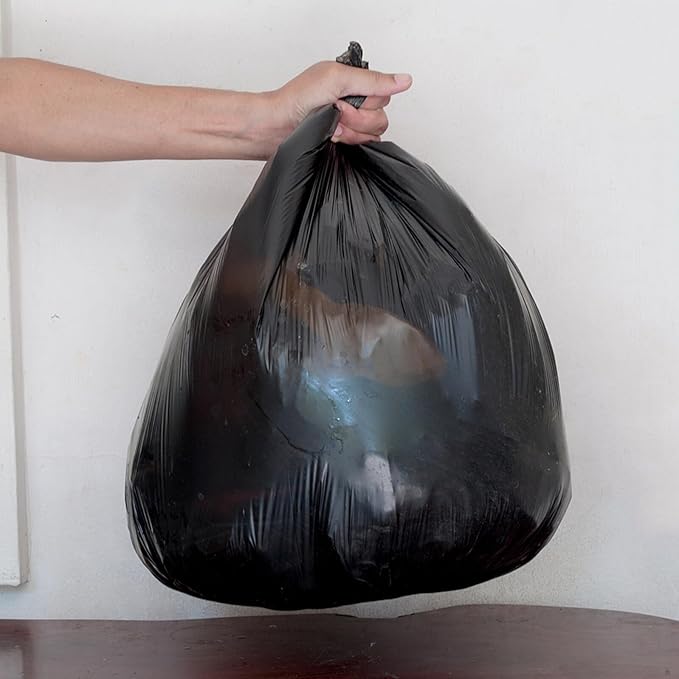 Disposable Thickened Toilet Trash Bags 200pcs Black Pe Garbage Liners for Portable Toilets Bathroom Sanitary Waste Disposal