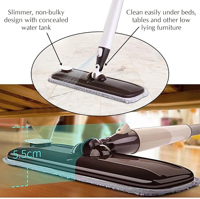 New Magic Microfiber-Concealed Water Tank Spray Mop