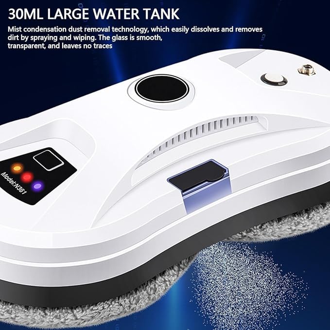 Smart Water Spray Window Cleaning Robot Vacuum Cleaner 5600pa High Suction Anti-Drop Glass Washer for Tiles Bathrooms
