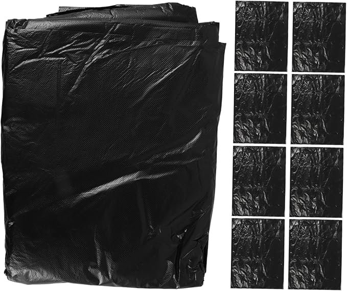 GALPADA 25pcs Thickened Black Trash Bags Heavy Duty Garbage Liners for Kitchen Bathroom Office Home Waste Disposal and Garbage Bags