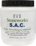SAC Poultice Powder (2.2 Lb) Powder to remove organic stains such as oil grease butter and other non-acid stains from most marble granite travertine limestone &amp other porous natural stones