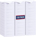 GLIMGLINT White Microfiber Cleaning Cloth150PK Reusable Cleaning RagsHighly Absorbent Shop Rags BulkAll-Purpose Car Cleaning Towels for TV Screen Kitchen Bathroom Restaurant Garage 14X12