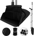 Broom and Dustpan Set Household Broom with Dustpan Combo Set 51 Long Handle Dust Pan Set for Kitchen Office Lobby Floor
