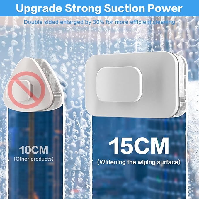 Magnetic Windshield Cleaner ToolWindshield Magnetic Car Window Cleaner Double-Sided Window Cleaner Glass Wiper Magnetic Windshield Cleaner for High Rise Car Glazed