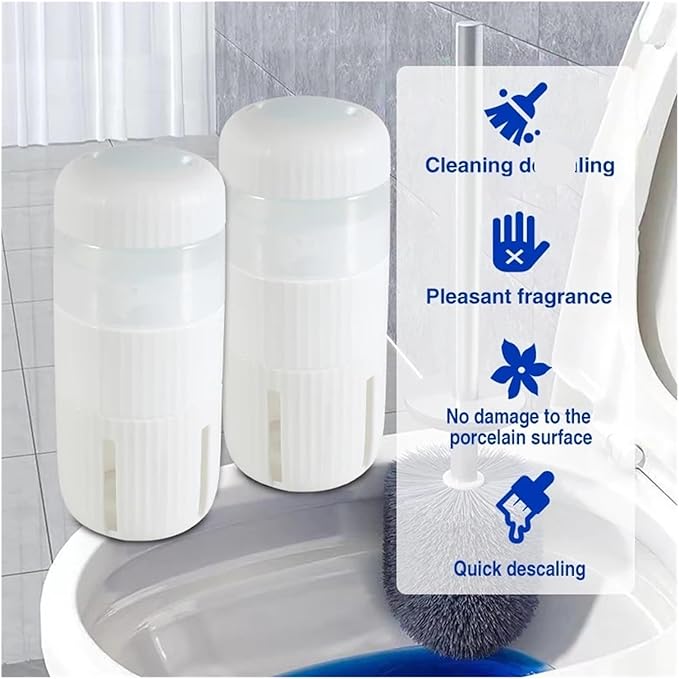 Automatic Toilet Cleaning Artifact Blue Bubble Spirit Light Fragrance Toilet Cleaner(4PCS)