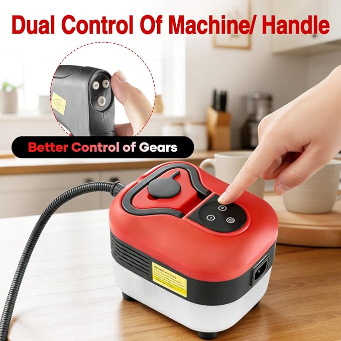 Saker Handheld Steam Cleaner for Home6-Level Adjustable Steamer for CleaningPortable Steam CleanerPortable Steamer for Cleaning with 1200ML Water TankSuitable for KitchenBathroomLiving Room