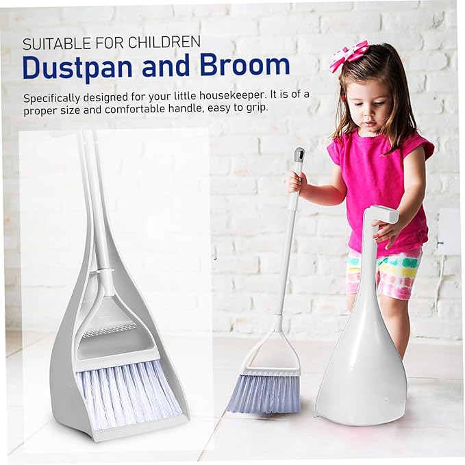 GLEAVI 1Set Mini Broom and Dustpan Small Household Cleaning Tools for Mess Cleanup Compact Desktop Use with Freestanding Design and Construction for Rv