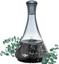 Opulence - Nebulizing Diffuser for Essential Oil/Aromatherapy with Black Marble Ceramic Base and Black Hand-Blown Glass with Touch Sensor Light Switch - No Heat No Water No Plastic Product Name