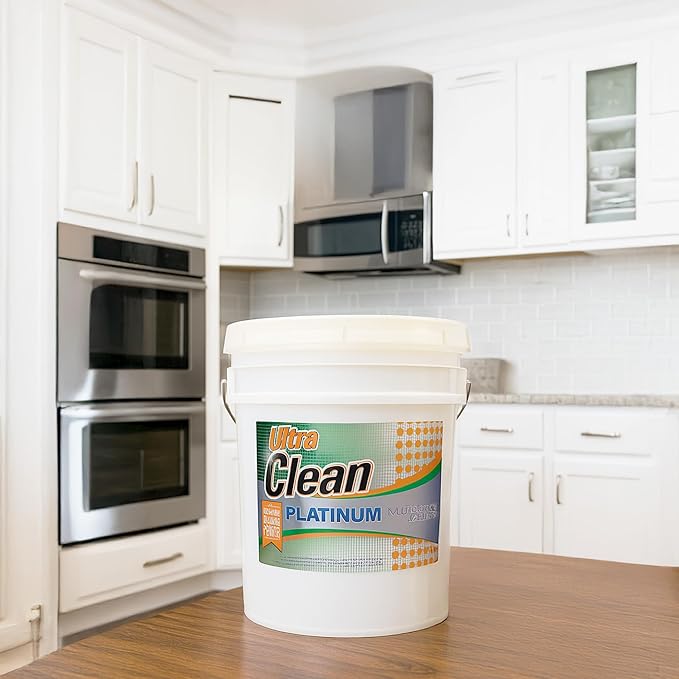 Ultra Clean Platinum Multipurpose Cleaner Non-Abrasive and Bleach-Free for Kitchen Counters Bathroom Floors and Garage Spaces Citrus 5 Gallons