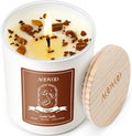 AOOVOO Macchiato Coffee Scented Candles for Women - Aromatherapy Candle with Crystals Inside 10oz 60H Burning Time Soy Candles for Home Scented Birthday Gifts Valentines Day Candle for Women Mom