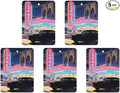 5PCS Car Air Freshener Hanging Personalized Double Sided Vintage Cars Car Fresheners Long Lasting New Cars Scents Cute Automotive Freshies for Closets Drawers (tea)