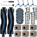 22-Pack Compatible for Eufy X10 Pro Omni Robot Vacuum Cleaner Accessories: Brushes Filters Mop Pads Dust Bags and Tools