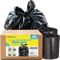 Contractor Heavy Duty Trash Bags 55 Gallon | 52 Count | 2 MIL | 36 X 56 | Large Black Flap Tie Construction Garbage Bags for Business Home Commercial Industrial Storage Outdoor