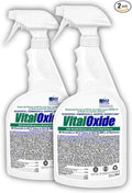 Vital Oxide Disinfectant Deodorizer Cleaner Food-Contact Sanitizer Virucide – (EPA registration #82972-1) – Kills Mold &amp Mildew Eliminates Odors –32 oz 2 Pack