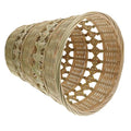 Woven Trash Can Multi Purpose Wastebasket for Bedroom Office Wear Resistant Storage Basket Retro Home Decor