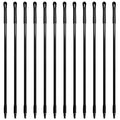 SPARTA 41225EC03 Fiberglass Broom Handle Mop Handle Replacement Handle With Acme Threaded Tip For Commercial Cleaning 48 Inches Black (Pack of 12)