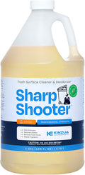KINZUA ENVIRONMENTAL Sharpshooter Heavy-Duty Trash Can Odor Eliminator &amp Degreaser Garbage Surface Cleaner and Deodorizer Foam Professional-Grade Fresh Citrus Scent 1 Gallon