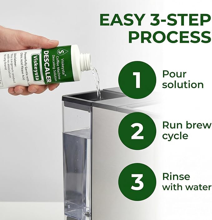 Descaling Solution for Mr. Coffee Machines 2 Bottles (250ml/8.5 fl oz each)