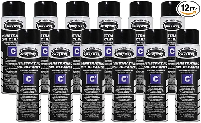Sprayway SW287-12PK Aerosol C1 Penetrating Coil Cleaner 19 oz Pack of 12