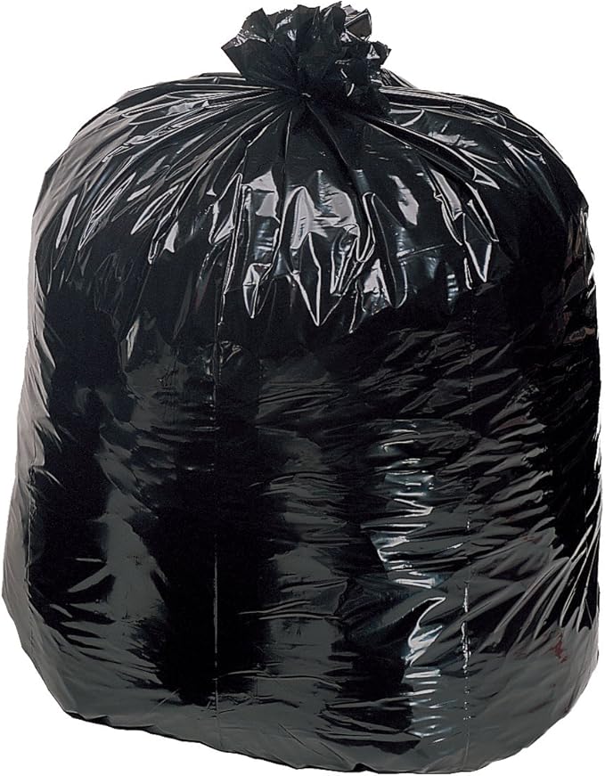 Contractor Trash Bags 42 Gallon Flat Cut Top Black 3.0 Mil 20 Count - Bilt-Tuf (Superior Strength)