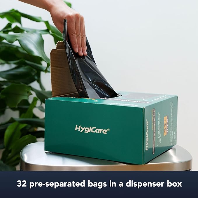 Contractor &amp Industrial Bags 42 Gallon Extra Thick 3MIL Heavy Duty with Tie Flaps 32.75 x 45.13 32 Count For Construction Industrial &amp Outdoor Waste