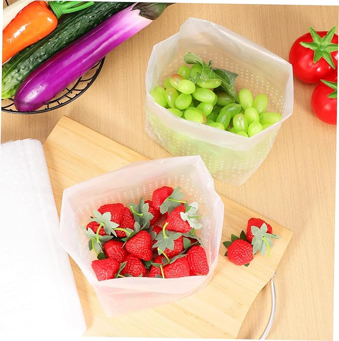 150 Pcs Transparent Kitchen Sink Strainer Bags Upright Food Waste Trash Bags with Drain for Daily Use Picnic Bedroom Office Garbage Disposal Liners