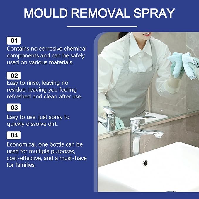 Fafeicy Bathroom Cleaner Strong Dirt Removal Fast Evaporation Gentle Cleaning 60ml with Mild Formula for Shower Bathtub Sink Tile (60ml*5)