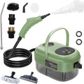 Steam Cleaners 2500w Handheld Wallpaper Steamer with 3 Brush Heads Smart Touch 1.2l Water Tank Portable High Pressure Steam Cleaner Steamer for Cleaning (Green)
