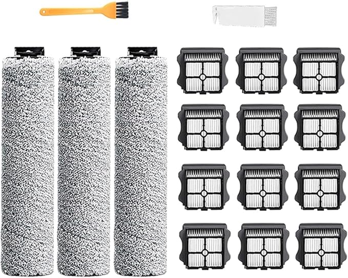 Cordless Wet Dry Floor Washer Handheld Vacuum Soft Roller Brush Hepa Filter SpareCompatible for TINECO IFloor 3 / Floor One S3