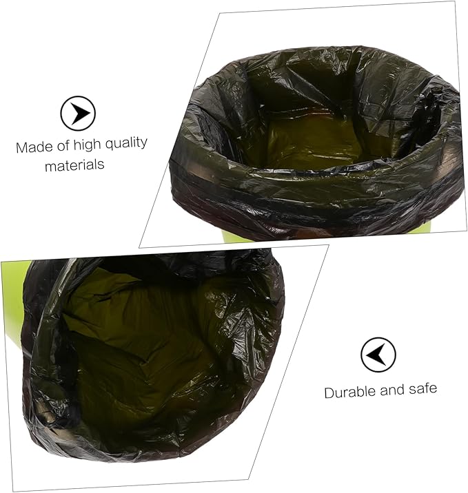 10 Packs Disposable Plastic Trash Bags with Handle Large Capacity Waste Containers for Bathroom Bedroom Office Garbage Organizer