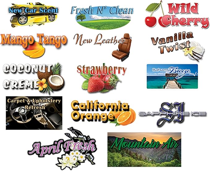 Strawberry Scented Air Freshener Pads - Long-Lasting Fragrance Pads for Car Interiors - 1-1/2 × 3 Compact Size - Sweet and Juicy Aroma for Eliminating Stale Odors - Pack of 240