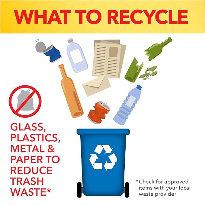 Glad Trash Bags Large Drawstring Garbage Bags 30 Gallon Blue Trash Bags for Large Kitchen Trash Can or Recycling 28 Count - Packaging May Vary