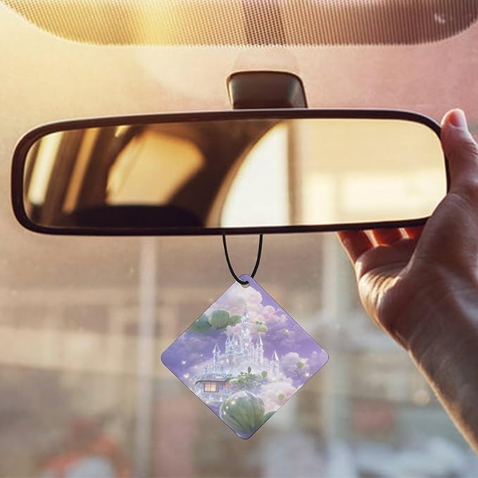 5PCS Car Air Freshener Hanging Personalized Double Sided Up Balloons Car Fresheners Long Lasting New Cars Scents Cute Automotive Freshies for Closets Drawers (tea)