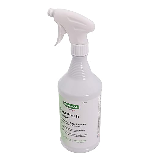 SC-3200 Duct Fresh Spray Air Freshener Deodorizer Professional HVAC Odor Remover for House Automotive 32 fl oz Clear