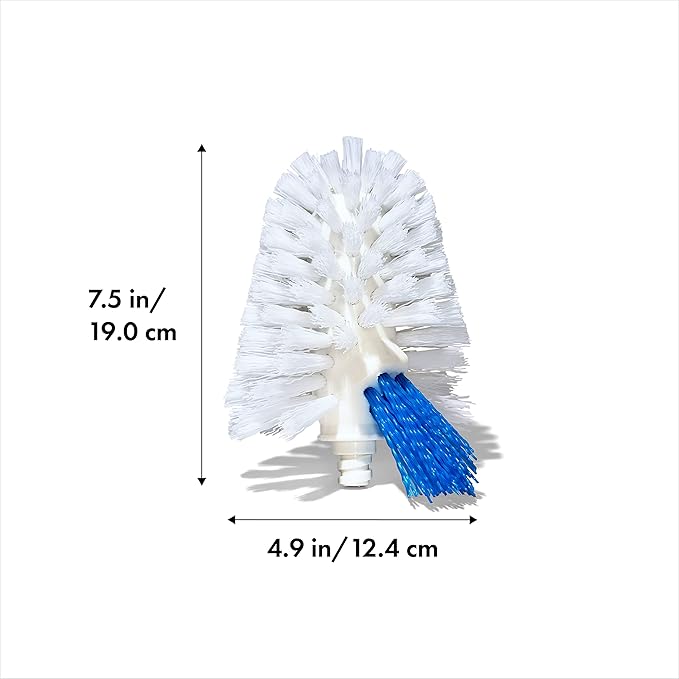 OXO Good Grips Toilet Brush with Rim-Cleaner Replacement Head Refill (Pack of 2)