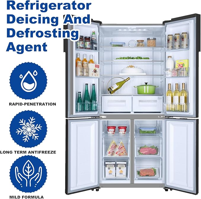 Defrosting Spray for Fridge Freezer Freezer Defroster Spray Efficiently Quickly Removes Ice Buildup (1pc)