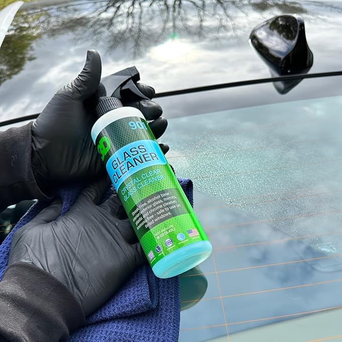 3D Glass Cleaner Bundle - Streak-Free Tint Safe Formula - 16oz Spray + 1 Gallon Refill