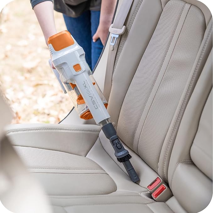 Kenmore DS4030 21.6V Cordless Stick Vacuum with EasyReach Wand Lightweight Cleaner with 2-Speed Power Control LED Headlight Converts to Handheld for Hardwood Floors Carpet &amp Pet Hair Orange
