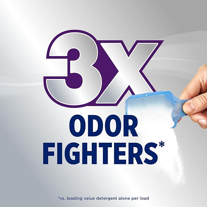 OxiClean Triple Action Odor Blasters Odor and Stain Remover Powder Use with Detergent Eliminates Tough Odors and Removes Stains Color Safe and Chlorine Free 6.5 lbs