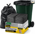 EconoHome 55-60 Gallon Contractor Garbage Bags - 2.8 Mil Extra Thick Heavy Duty Trash Bags for Construction Lawn &amp Yard Cleanup Demo &amp Commercial Use - Made in USA - Extra Large 38x53 - 10
