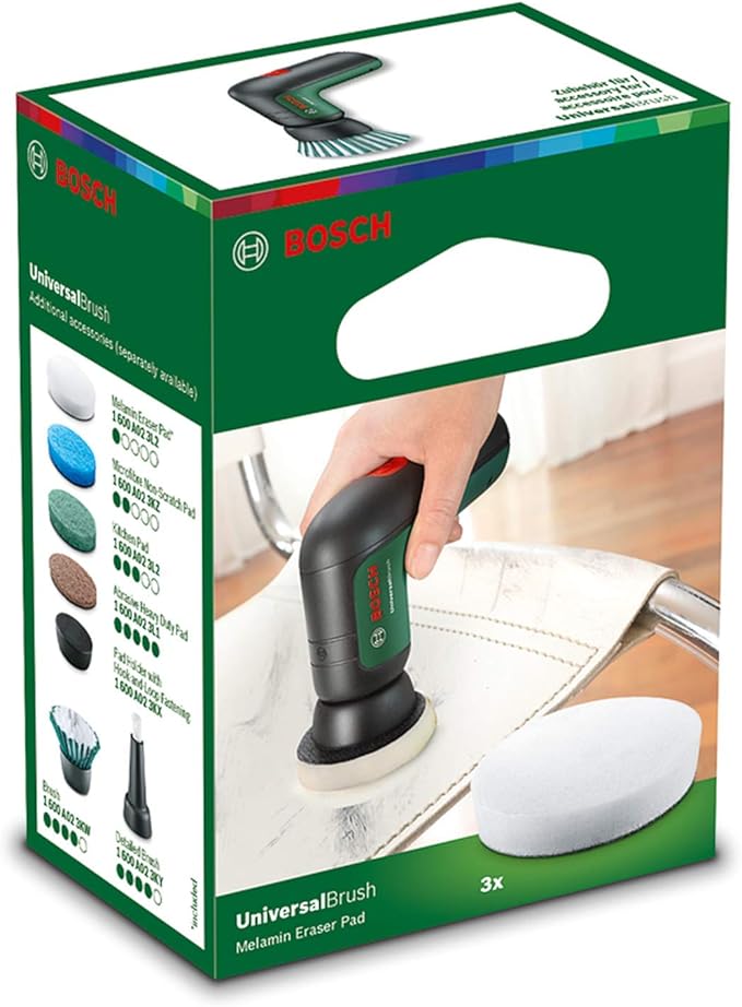 Bosch DIY BRUSH Accessories 1600A023L2 Melamine Sponge Pads Pack of 3 White