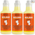 Brodi BolBac Heavy Duty Toilet Bowl Cleaner High-Power 25-30% HCI Formula Fast Lime &amp Rust Removal Fixture-Safe Removes Odor-Causing Build-Up (Pack of 3)