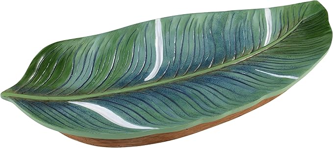Avanti Linens - Vanity Tray Countertop Organizer Palm Tree Leaves Inspired Home Decor (Viva Palm Collection)
