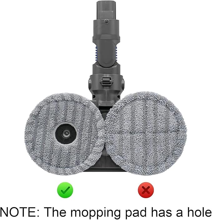 Electric Mop Head Compatible for Dyson V7 V8 V10 V11 V15 Wireless Vacuum Cleaner Wet Dry Mop Cleaning Head Floor Brush Replacement Parts