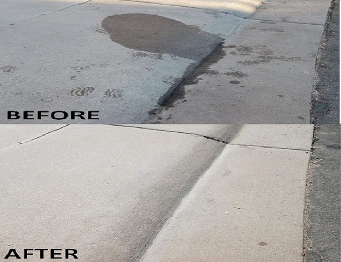 Concrete Oil Stain Remover Eco-Friendly Bio-Remediates and Removes Oil &amp Grease Stains on Concrete and Asphalt Driveways Garages Pavers Patios Parking Lots and Streets(2 LB)